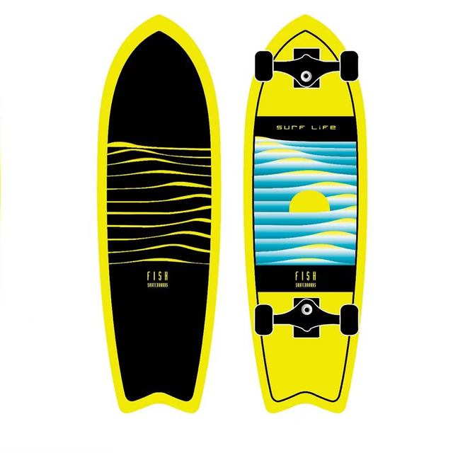 Skateboard Accessories Powerful Spring Aluminium Alloy Surf Skate Trucks S6 Surfskate Surfboards