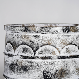 Jardinières rustiques pour fontaine décorative de plantation d'arbres faisant une urne rustique de haute qualité avec 4 poignées d'arrangements floraux - Product Image 1