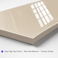 Fabricant de panneaux MDF PET haute brillance 18 mm anti-traces de doigts pour armoires et meubles de salle de bain