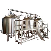 1000L Micro Équipement De Brasserie Trois navires Artisanat Bière Faisant La Machine