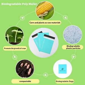 100% Biodegradable Strong Self Sealing <b>Bag</b> <b>Compostable</b> Shock Resistant Poly Courier Express Mailer With Logo - Product Image 4