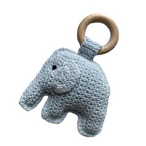 Jouet en bois <span class=keywords><strong>de</strong></span> hêtre unisexe sans BPA avec hochet <span class=keywords><strong>de</strong></span> <span class=keywords><strong>dentition</strong></span> à mâcher au crochet pour bébé et tout-petit - Product Image 2