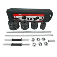 Kit d'haltères RS de haute qualité, équipement de musculation pour salle de sport, poids réglables de 20 à 50 kg, haltères de fitness, ensembles de kettlebells