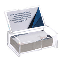 Haut de gamme acrylique Transparent porte-carte de visite Portable haut de gamme avant exposition et support de stockage usine en gros