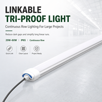 Éclairage LED linéaire tri-proof connectable IP65 pour entrepôt et atelier