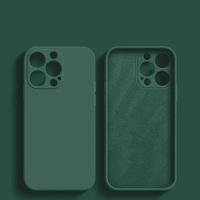 Sıvı silikon iphone için kılıf 16 15 14 13 12 11 Pro Max Mini XS XR X 6 7 8 artı SE yumuşak koruyucu geri darbeye kapak