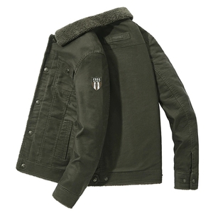 2026 Bomber <span class=keywords><strong>in</strong></span> pile da <span class=keywords><strong>uomo</strong></span> di tendenza-caldo stile antivento <span class=keywords><strong>con</strong></span> <span class=keywords><strong>collo</strong></span> di <span class=keywords><strong>pelliccia</strong></span>, <span class=keywords><strong>cappotto</strong></span> invernale spesso da <span class=keywords><strong>uomo</strong></span> - Product Image 6