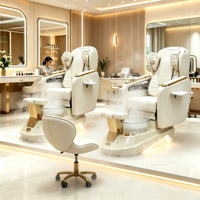 Fauteuil de Pédicure Spa Électrique Professionnel Haut de Gamme pour Salon de Beauté, Mobilier de Luxe Moderne sans Tuyauterie pour Massage des Pieds