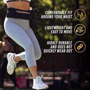 เข็มขัดวิ่งแบบมีขวดน้ำ Fitletic รุ่นทดลองใช้ฟรี สำหรับผู้ชายและผู้หญิง พร้อมขวดน้ำแบบ Quick Flow ขนาด 8 ออนซ์ จำนวน 2 ขวด - Product Image 2