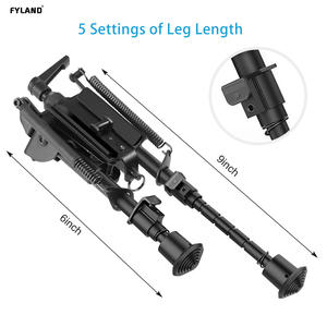 Fyland Nhà Máy Giá 6-9 Inch <span class=keywords><strong>Bipod</strong></span> Cao Chống Sốc Xoay Loạt Với Dễ Dàng Để Cài Đặt Điều Chỉnh <span class=keywords><strong>Bipod</strong></span> Cho Săn Bắn Núi Adapter - Product Image 2