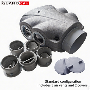 Système de ventilation MVHR acoustique en polypropylène expansé léger, boîte de distribution d'air EPP isolée à récupération de chaleur multi-ports - Product Image 5