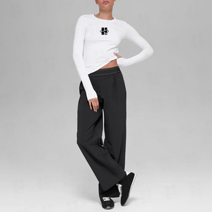 Wholesale High Quality Women Cotton Fitness <b>T</b> <b>shirts</b> customized printing slim fit <b>long</b> sleeve <b>shirts</b> <b>Ladies</b> - Product Image 2