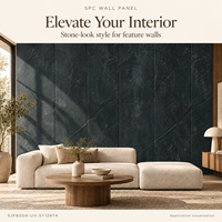 Panneau mural en PVC moderne de luxe, imperméable, ignifuge, pour bureaux, commerces, salles de bain, revêtement mural intérieur, design graphique, garantie de 3 ans