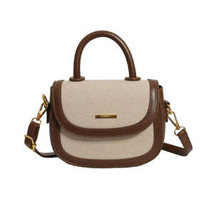 Bolso bandolera de moda para mujer con diseño simple, bolso de mano de material PU impermeable - Product Image 2