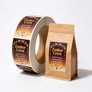 Étiquettes <span class=keywords><strong>en</strong></span> rouleau personnalisées imperméables de qualité professionnelle, faciles à décoller, pour torréfacteurs de café, cafés et boutiques de café <span class=keywords><strong>en</strong></span> <span class=keywords><strong>ligne</strong></span> - Product Image 2