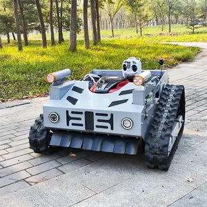 Uzaktan kumanda 20 akülü çim biçme makinesi Mini Robot çim biçme makinesi parçaları fiyatları tüm arazi robotu biçme makineleri