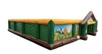 Parcours d'obstacles gonflable Fun Bounce Commercial de 30 pieds, labyrinthe de neige en PVC robuste pour événements extérieurs et locations de jeux