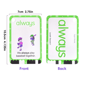 Nhà máy tùy chỉnh giáo dục Bộ nhớ Thẻ Flash tùy chỉnh Bảng chữ cái thẻ học tập cho trẻ em - Product Image 3