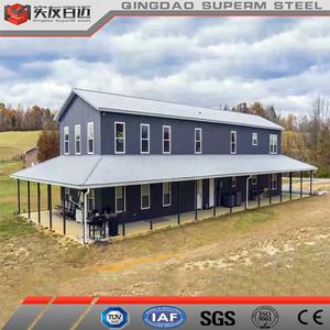 โรงนาโลหะเสาโลหะพร้อมดีไซน์สำหรับใช้ในฟาร์มแบบออกประตูบ้านสำเร็จรูปขนาดเล็ก - Product Image 5