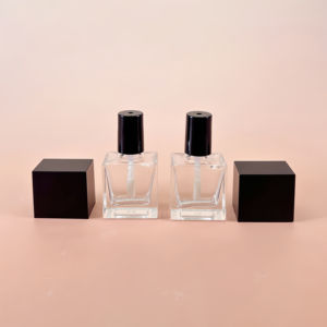 MLM Empty Square Clear <b>Glass</b> Bottles Makeup Packaging Private Label Lip Gloss <b>Containers</b> Custom logo Lip Oil Tubes - Product Image 4