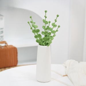 Produk selesai bunga kering daun kayu putih, ornamen karangan bunga abadi buatan tangan gaya Nordik Instagram - Product Image 2