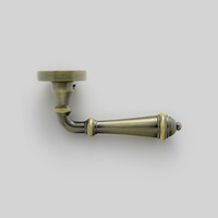 Poignée de porte et serrure de chambre à coucher en alliage de zinc Goo-Ki, finition bronze antique mat brossé, haute qualité