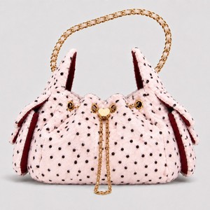 Sac à bandoulière en polyester style influenceur avec chaîne en peluche, imprimé léopard tendance, sac fourre-tout polyvalent à cordon pour le quotidien - Product Image 1