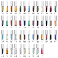 Vente en gros de fards à paupières liquides caméléon duo-chrome en 49 couleurs, imperméables, longue tenue, haute pigmentation, finition scintillante, marque privée