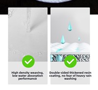 Structure de membranes tendues Toile enduite de PVC Tentes de toit Abri extensible en tissu flexible Matériel d'architecture moderne