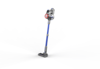 Aspirateur sans fil 250W BLDC haute puissance, faible bruit, léger, filtre lavable, cyclone, sans sac, lumières LED vertes pour la maison et les poils d'animaux