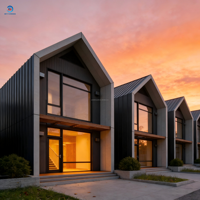 Casa Prefabricada de Madera de Dos Pisos, Moderna y de Lujo, Desmontable, Tipo Contenedor, Cabañas, Hotel, Apartamento, Villa