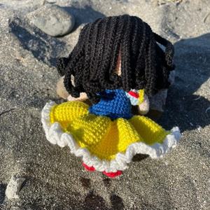 Regalo de cumpleaños festivo especial para vacaciones, muñecas de <span class=keywords><strong>princesa</strong></span> de ganchillo hechas a mano, <span class=keywords><strong>muñeca</strong></span> Amigurumi <span class=keywords><strong>blanca</strong></span> como la nieve de punto para bebé - Product Image 6