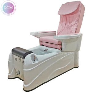Sillones de pedicura rojos comerciales de equipos de salón de belleza de China, silla de Spa económica para pies con masaje - Product Image 2