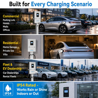 Cargador de Pared para Vehículos Eléctricos Deedian de 20KW, 30KW, 40KW, CCS2 GBT, Estación de Carga Rápida, Aplicación Inteligente OCPP, para Espacios Comerciales, OEM
