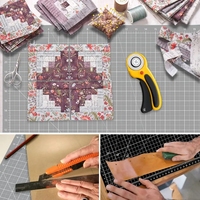 Tapis de découpe PVC auto-cicatrisant double face pour loisirs créatifs, format A1, impression personnalisée, respectueux de l'environnement, Keep Smiling