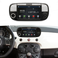 Autoradio multimédia IPS 7 pouces pour tableau de bord, lecteur sans fil Carplay Android Auto Mp5 pour Fiat 500, autoradio Android