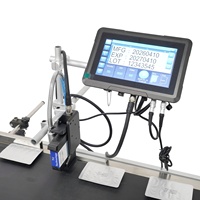 Imprimante jet d'encre thermique industrielle IPS-9610 1200 DPI 150 m/min, machine de codage TIJ 12,7 mm pour l'impression de dates, de lots et de codes QR