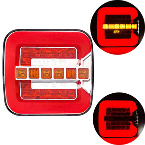 Feu arrière LED 12-24V pour <span class=keywords><strong>remorque</strong></span>, <span class=keywords><strong>sans</strong></span> <span class=keywords><strong>fil</strong></span>/filaire, 7 broches, combiné arrière, feu stop, <span class=keywords><strong>clignotant</strong></span>, marche arrière, magnétique, pour camion et <span class=keywords><strong>remorque</strong></span> - Product Image 1
