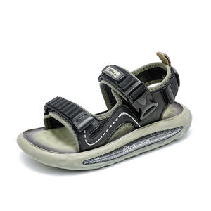 Nouvelles sandales d'été 2026 en <span class=keywords><strong>cuir</strong></span> véritable pour garçons, légères, confortables, à semelle souple antidérapante avec bride à crochet - Product Image 2