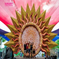 Modèle de sculpture gonflable de déesse pour la décoration de scène du festival de musique électronique 2024