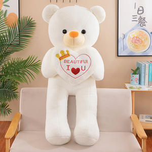 Gery Herz Teddybär Plüsch tier Valentinstag Riese Menschliche Größe Bär Kuscheltier puppen Super Soft Toys Schlafen Langes Kissen - Product Image 3