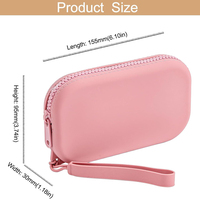 Portable Silicone Maquillage Sac Voyage Étanche Toilette Cosmétique Sac Fermeture À Glissière Organisateur Maquillage Cas