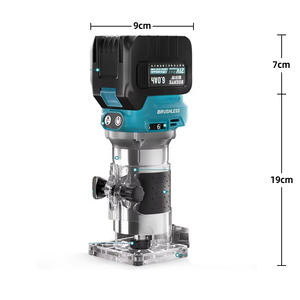 Máquina Fresadora Portátil <span class=keywords><strong>de</strong></span> Grado Industrial OEM, Recortadora y <span class=keywords><strong>Cepilladora</strong></span> <span class=keywords><strong>de</strong></span> <span class=keywords><strong>Madera</strong></span> Multifuncional sin Escobillas - Product Image 2