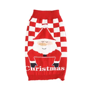 חדש עיצוב חג המולד דפוס חיות מחמד כלב תלבושות אופנה חמוד כלב סוודרי חיות מחמד