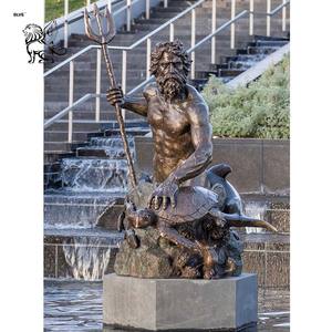 Blve Grote Buitentuin Decoratie Metalen Griekse Zeegod Koper <span class=keywords><strong>Poseidon</strong></span> Sculptuur Bronzen Beeld Van <span class=keywords><strong>Poseidon</strong></span> - Product Image 3