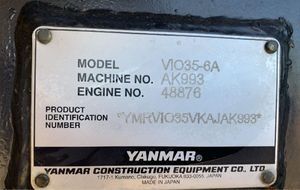 Miniexcavadora Yanmar Vio35 de 1.5 Toneladas, Excavadora Hidráulica con Cucharón de Excavación de 0.12m³ de Capacidad, Equipo de Construcción Usado - Product Image 4