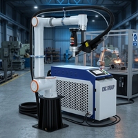 Bras robotisé de soudage au laser, robot collaboratif de soudage industriel