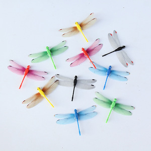Luminose Libellule Simulate Colorate Fluorescenti Magneti per Frigorifero Accessori <span class=keywords><strong>di</strong></span> Lusso Arte Murale Decorazione Casa - Product Image 3
