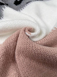 Maglione Coreano da <span class=keywords><strong>Donna</strong></span> a Girocollo Ampio, a Maniche Lunghe, in <span class=keywords><strong>Maglia</strong></span> Jacquard <span class=keywords><strong>Leopardata</strong></span> con Logo Frontale, Ideale per l'Autunno - Product Image 6