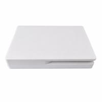 Étui de palette de maquillage rectangulaire à couvercle rabattable en ABS et PP, moulé par injection, couleur personnalisée, marque privée, vide, portable, de voyage, écologique, pour fard à joues